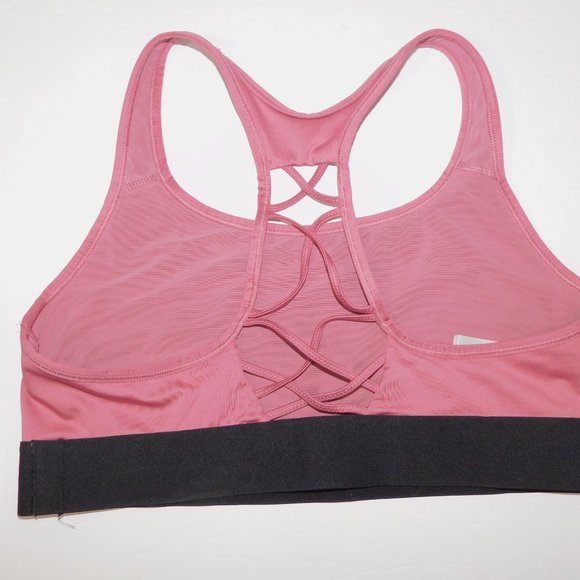 Victoria Secret SPORT Womens L Pink Dusty Rose Criss Cross racer back Sports Bra - Picture 5 of 6